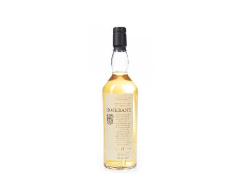 ROSEBANK AGED 12 YEARS FLORA & FAUNA Single Malt Scotch Whisky 70cl, 43% volume.Condition Reports:A condition report on this 
