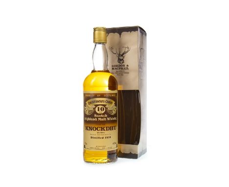 KNOCKDHU 1974 CONNOISSEURS CHOICE 10 YEARS OLD Single Malt Scotch Whisky 745cl, 40% volume, in carton. Condition Reports:A co