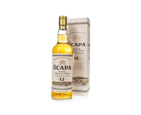 SCAPA AGED 12 YEARS Single Malt Scotch Whisky 70cl, 40% volume, in carton.Condition Reports:A condition report on this lot is