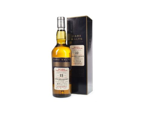 CRAIGELLACHIE 1973 RARE MALTS AGED 22 YEARS Single Malt Scotch Whisky Bottle no. 3987. 70cl, 60.2% volume, in carton.Conditio