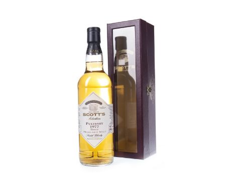 PULTENEY 1977 SCOTT'S SELECTION Single Malt Scotch Whisky Bottled 2005. 70cl, 55.9% volume, in box.Condition Reports:A condit
