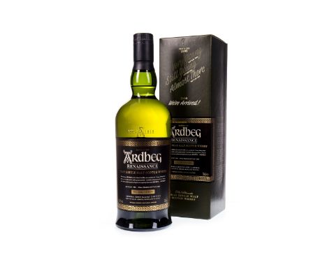 ARDBEG 1998 RENAISSANCE Single Malt Scotch Whisky Bottled 2008. 70cl, 55.9% volume, in carton. Condition Reports:A condition 