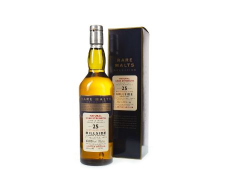 HILLSIDE 1970 RARE MALTS AGED 25 YEARS Single Malt Scotch Whisky Bottle no. 4138. 70cl, 60.1% volume, in carton.Condition Rep