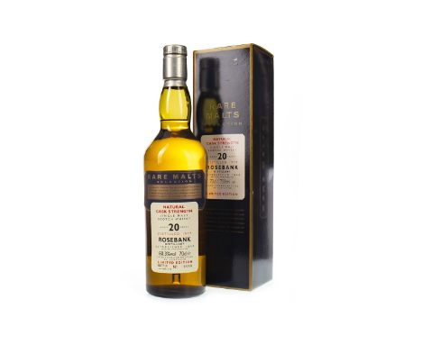 ROSEBANK 1979 RARE MALTS AGED 20 YEARS Single Malt Scotch Whisky Bottled October 1999, bottle no. 686. 70cl, 60.3% volume, in