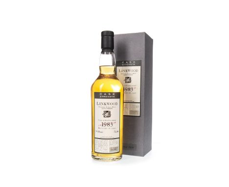 LINKWOOD 1983 FLORA & FAUNA CASK STRENGTH Single Malt Scotch Whisky Bottled 1997, bottle no. 1387. 70cl, 59.8% volume, in car