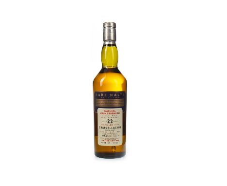 CRAIGELLACHIE 1973 RARE MALTS AGED 22 YEARS Single Malt Scotch Whisky Bottle no. 2926. 70cl, 60.2% volume.Condition Reports:A