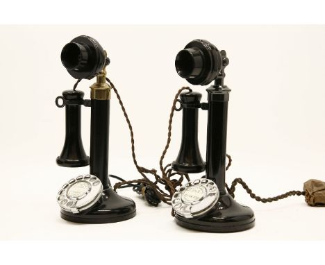 Two candlestick telephones (modern)