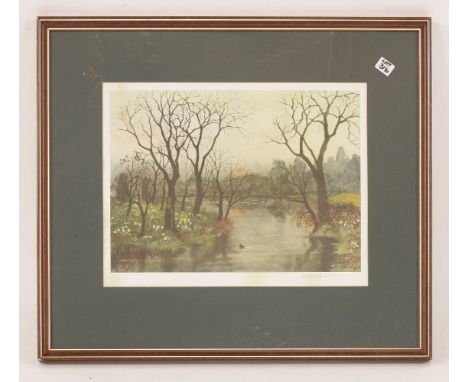 Helen Bradley (British, 1900-1979) LIGHT GO GENTLYOffset lithograph printed in colours, signed in pencil, from the edition of