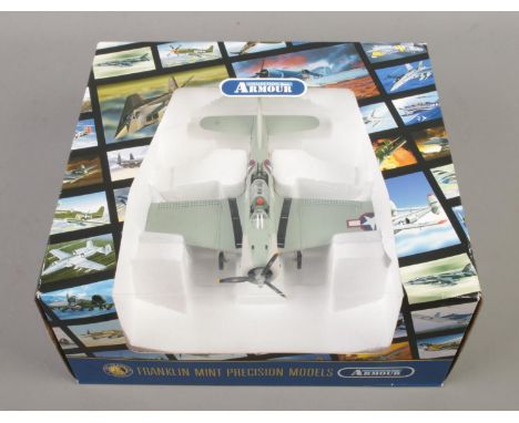 A boxed Franklin Mint Precision Models Armour Collection SBD-5 Gilbert Islands USMC aircraft. B11D000. 1/48 scale.  