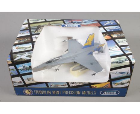 A boxed Franklin Mint Precision Models Armour Collection F18 Hornet "U.S.S Independence". B11C986. 1:48 scale.  