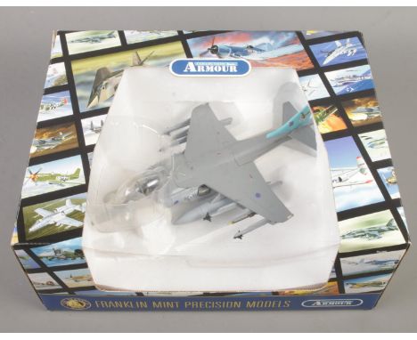 A boxed Franklin Mint Precision Models Armour Collection AV8B Harrier. B11B609 1:48 scale.  