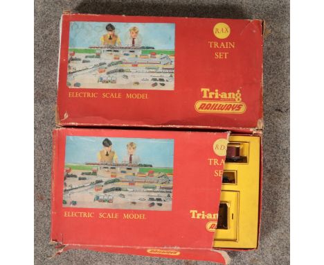 Two Tri-ang electric scale model train sets, RAX and RDX.  