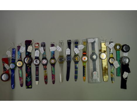 Swatch Watch: seventeen 1992 Swatch watches.