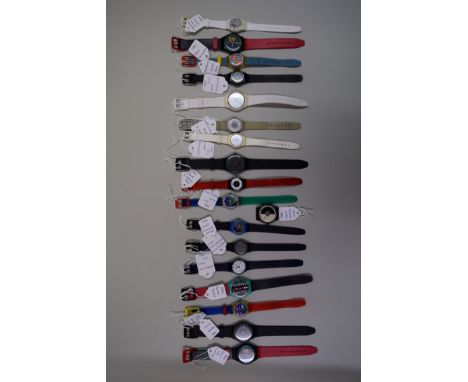 Swatch Watch: eighteen Swatch watches, comprising; four 1984; five 1985; and nine 1986.