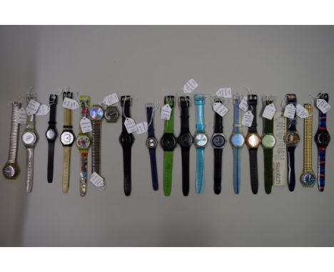 Swatch Watch: nineteen various 1997 Swatch watches.