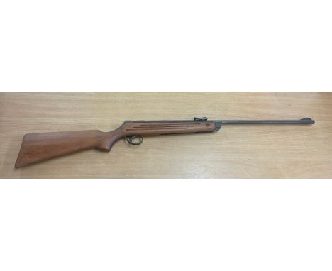 Vintage B.S.A .22 air rifle with gun slip 