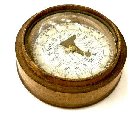 Georgian Panto chronometer pocket sundial compass 