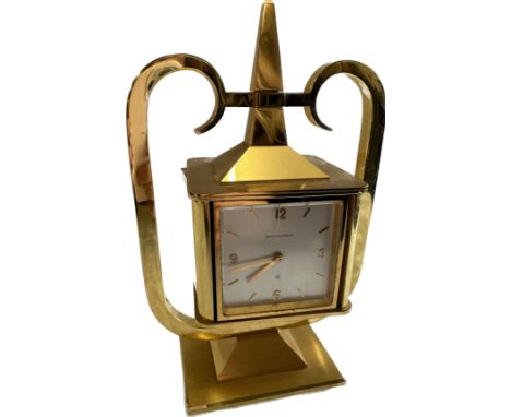 Vintage swiss made IMHOF desk clock/ weather station made for Bucherer 