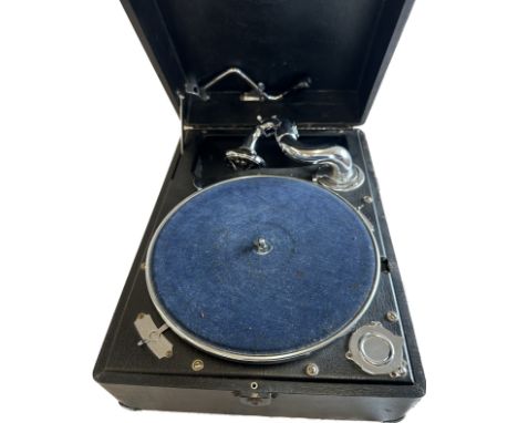 Vintage Viva tonal record player and Large selection of vintage records 