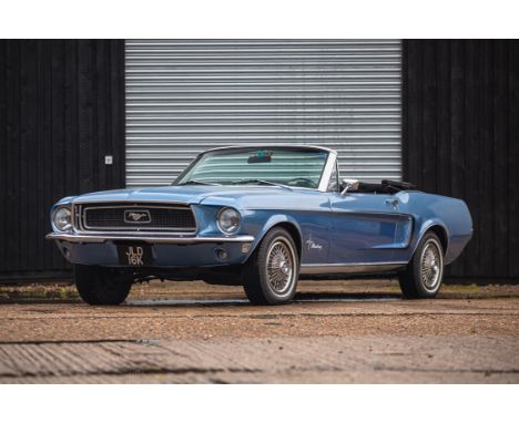 Good looking '68 Mustang soft top in a lovely colour with less than 78,000 miles indicated.According to its VIN, this smart l