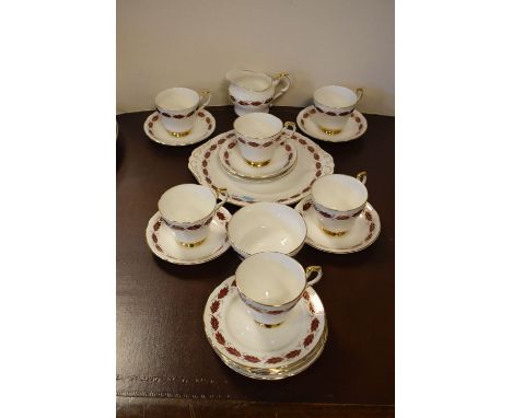 Paragon 'Elegance' tea service for six settings (no teapot)  