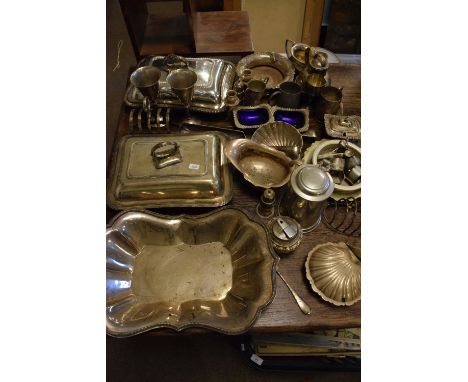 Quantity of silver plated items including tureens etc  