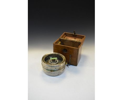 Scientific Instruments - Early to mid 20th Century oak-cased 'Toulet Imperator', fitted with McMillan's Improved Patent made 