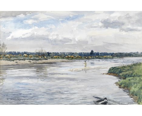 Norman Wilkinson (British, 1878-1971)The Intake, River Spey signed '-NORMAN WILKINSON-' (lower left)watercolour38.1 x 57.2cm 