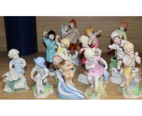 A set of twelve Royal Worcester figures of the seasons by Freda Doughty