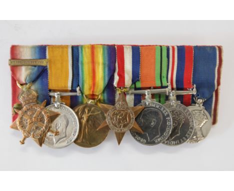 The medals of Lt Col Philby SLI THE MEDALS OF LT COL O G B PHILBY SLI &amp; HIS PHOTOGRAPH ALBUM. A 1914 Star and bar, named 