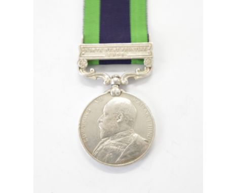 AN INDIA GENERAL SERVICE MEDAL to THE 52nd Sikhs. An IGS 1908 issue with bar N W Frontier 1908, named to 1307 Hvr K Ali, 52nd