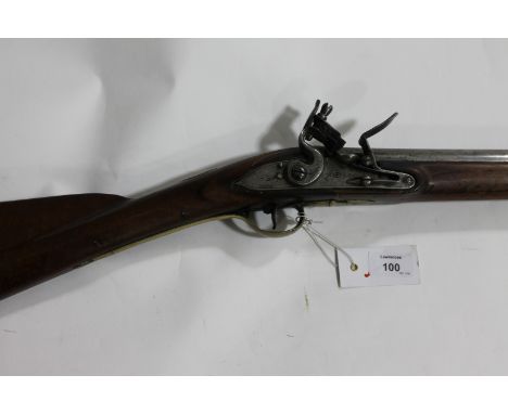 A FLINTLOCK SPORTING GUN. A Flintlock Sporting Gun with an early barrel bearing H A? indistinct makers initials and proof mar