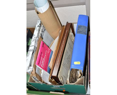ONE BOX OF EPHEMERA to include a scrapbook detailing an individual's tour of Scotland in 1938 and featuring photographs, post