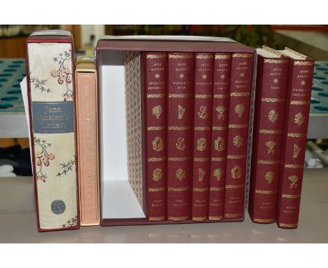 THE FOLIO SOCIETY, Nine Titles relating to Jane Austen, Pride And Prejudice, Sense And Sensibility, Mansfield Park, Emma, Per