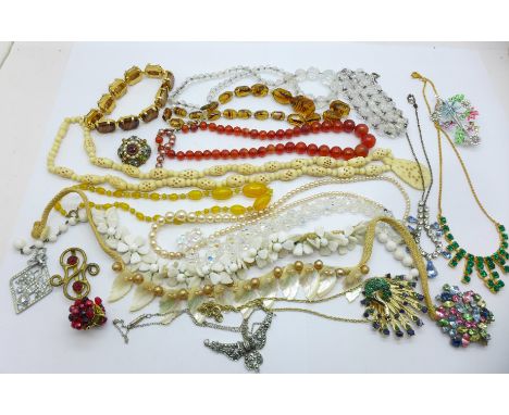 Vintage costume jewellery 