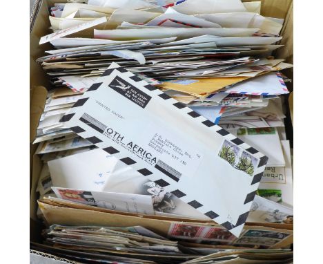 Stamps; a collection of first day covers and commercial mail 