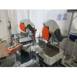 Elumatec twin head mitre saw, type DG 79/30, serial no. 0799134964 (2006), with Charnwood single bag