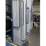 Metal frame 5 section vertical storage rack, width 2m x depth 1240mm x height 4m, single sided (
