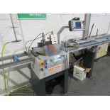 Elumatec TS161/21 bead saw, serial no. 1612124576 (2011), Elumatec E355P controls, 2 x infeed and