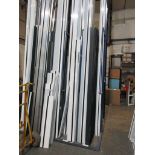 Metal frame 5 section vertical storage rack, width 2m x depth 1240mm x height 4m, single sided (