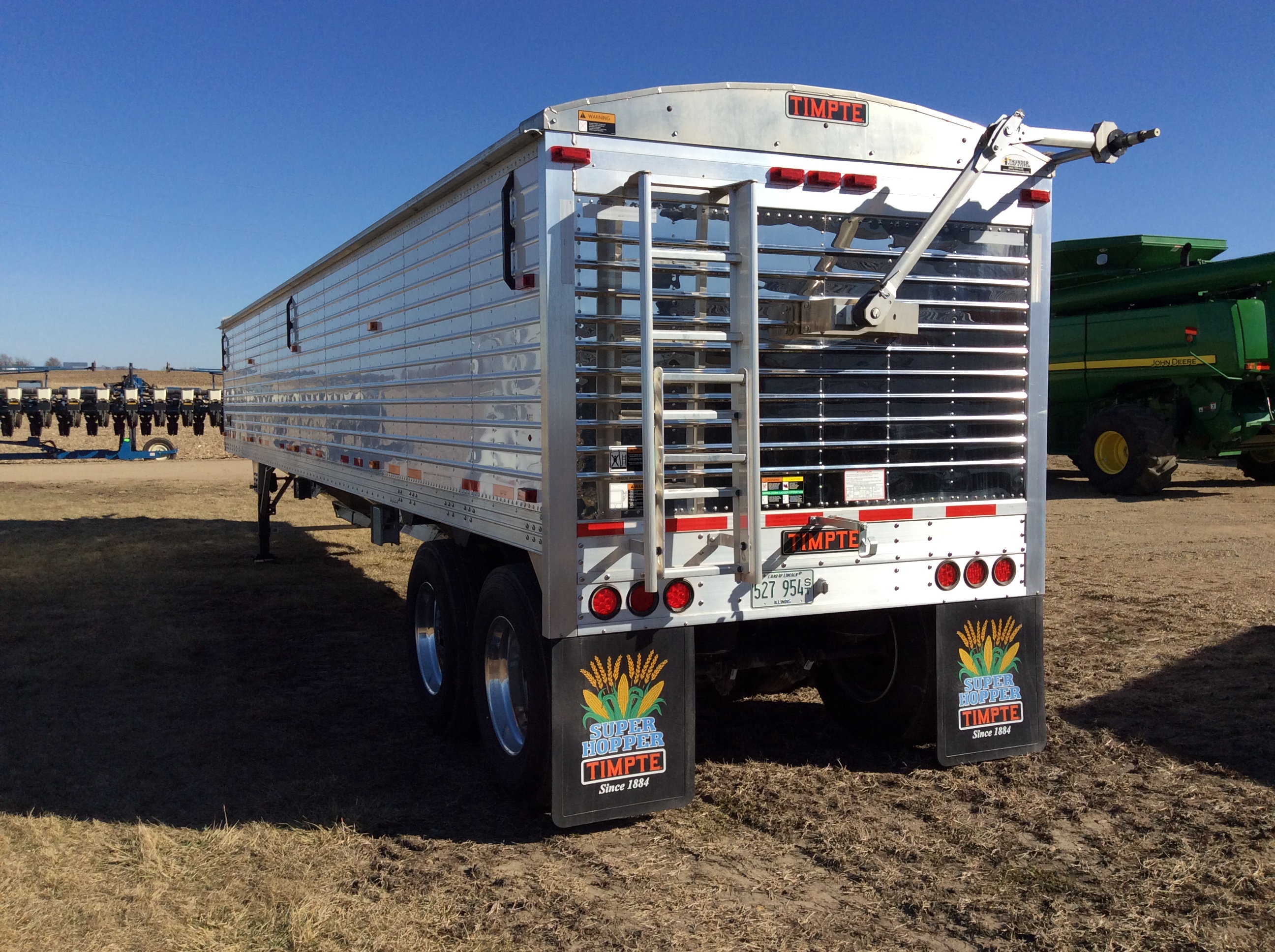 2014 40Ft. Timpte Super Hopper Bottom, Ag Hoppers W/Air Load Gauge, Thunder Electric Roll Tarp W