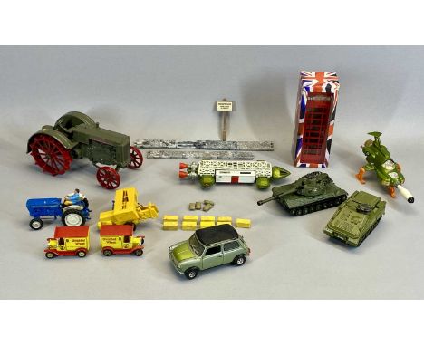 DIECAST SCALE MODEL VEHICLES - Dinky Toys UFO Interceptor Model 351, Dinky Toys Meccano Ltd Eagel, Dinky Toys Leopard Tank, a