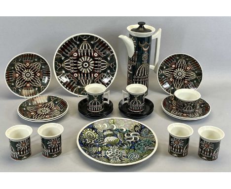 PORTMEIRION POTTERY 'MAGIC CITY' TEA SERVICE designed by Susan William Ellis, 22 pieces