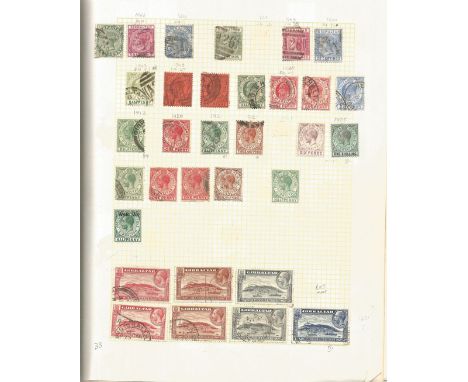 Cyprus, Gibraltar and Malta Mint &amp; Used Stamps in a Stanley Gibbons Simplex Blank Album with approx 250 Stamps from 1886 