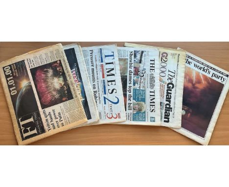 Newspaper collection featuring a range of newspapers and magazines including some of the first newspapers of the millennium y