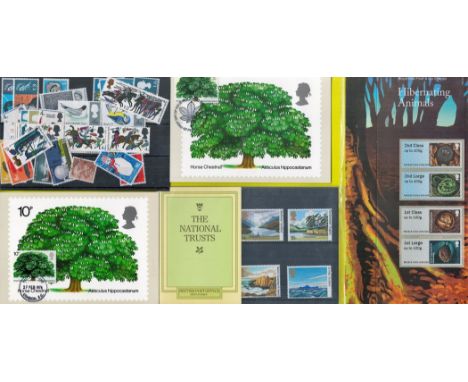 PHQ, Stamps and Nature Collection, mint condition, unused, featuring presentation packs on The National Trust and Hibernating