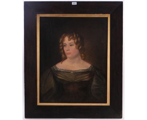 19th century oil on canvas
portrait of a lady, unsigned, 28" x 22" framed