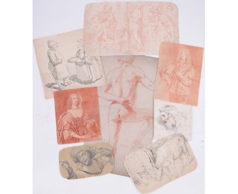 Folder of Old Master drawings & prints,
various artists