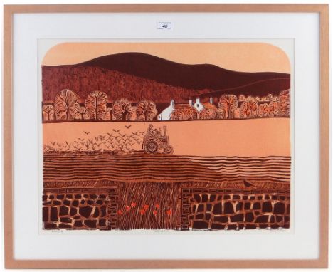Robert Tavener
Colour screen print, Tractor & Downs, artist's proof signed in pencil, i 18" x 23" framed