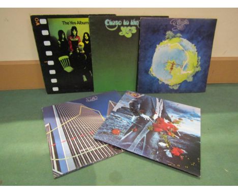 YES: Five LP's to include 'The Yes Album' (SD 8283), 'Close To The Edge' (K 50012), 'Fragile' (2401019), 'Tormato' (K 50518) 